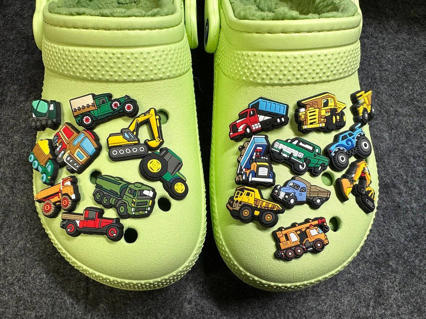 Construction Vehicle Shoe Charms