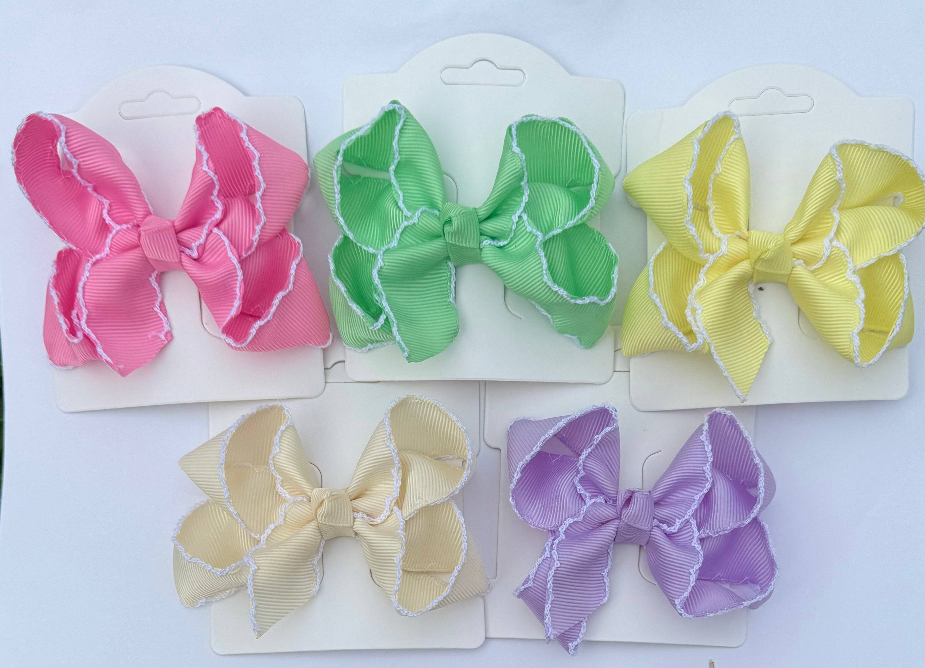 Tiny Fun Solid Hair Bows (4in)