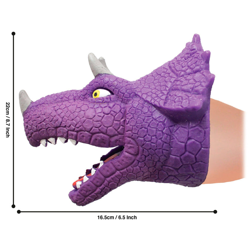 Snap Attack - Triceratops Dinosaur Hand Puppet
