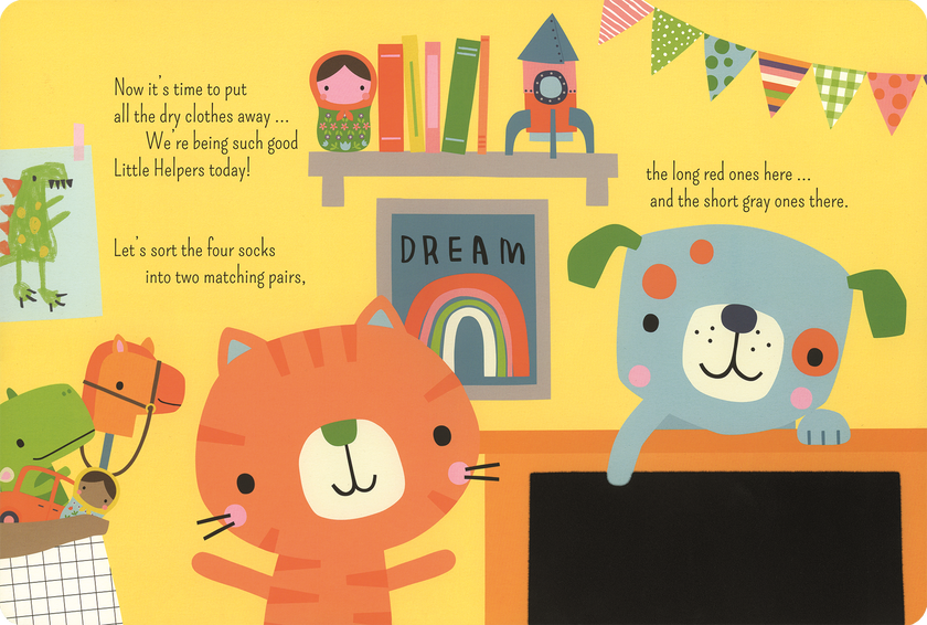 Little Helpers: Laundry Day Sort & Play! Board Book