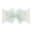 Baby Bling® Tulle FAB® soft nylon headband with tulle bow