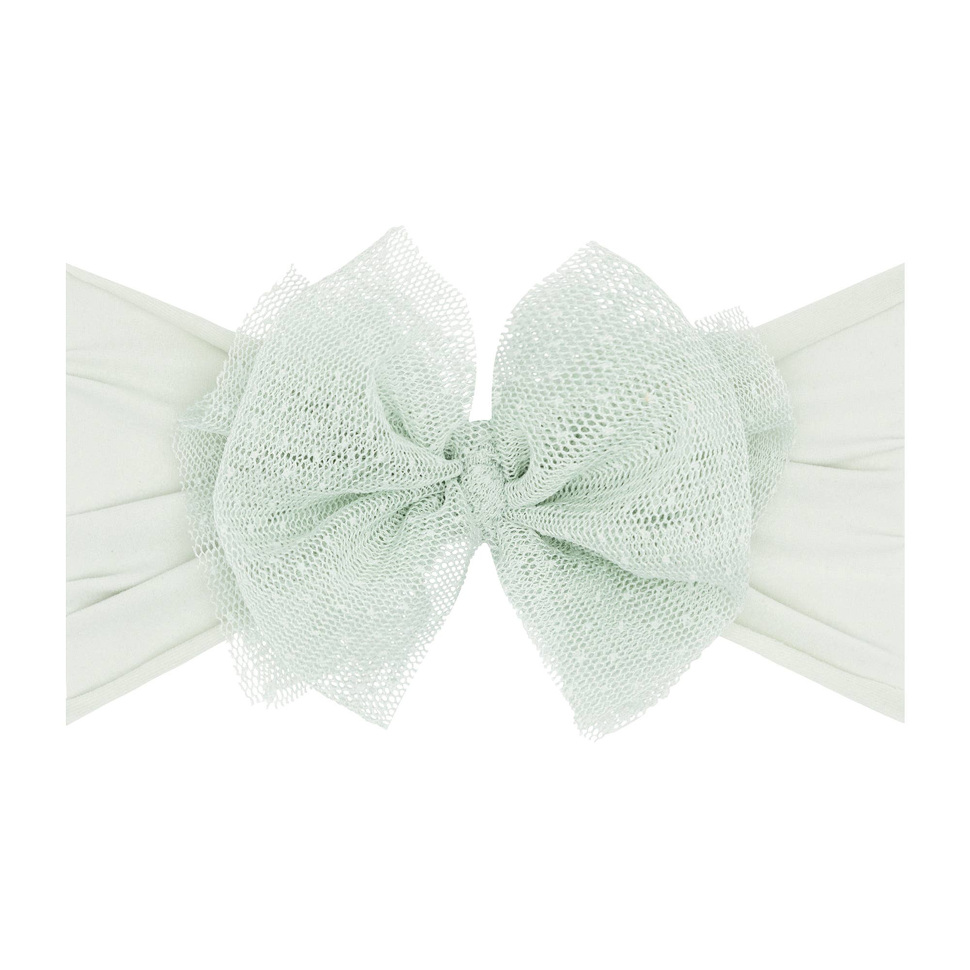 Baby Bling® Tulle FAB® soft nylon headband with tulle bow
