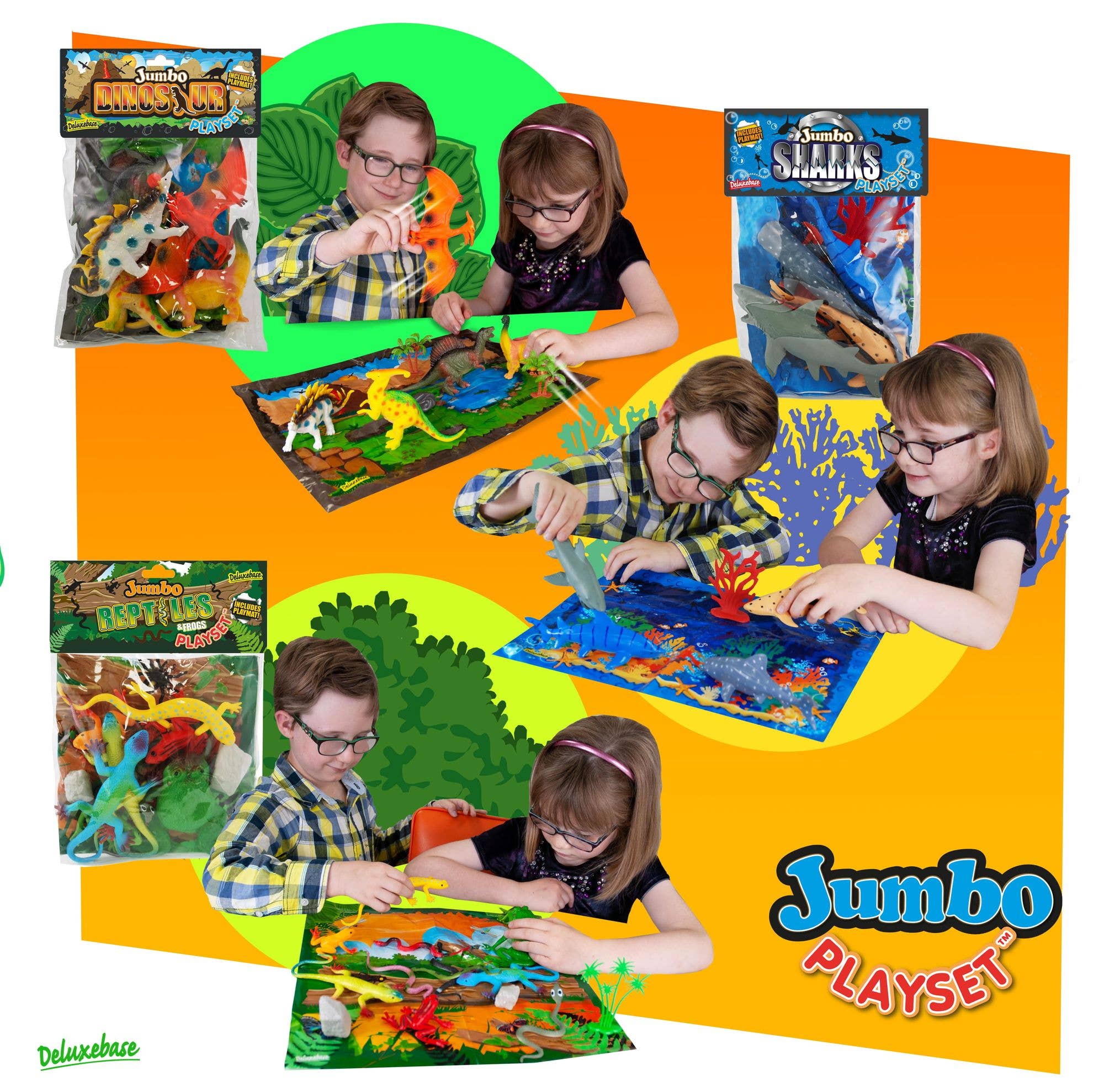 Jumbo Playsets - Ocean Figurines Toy Set