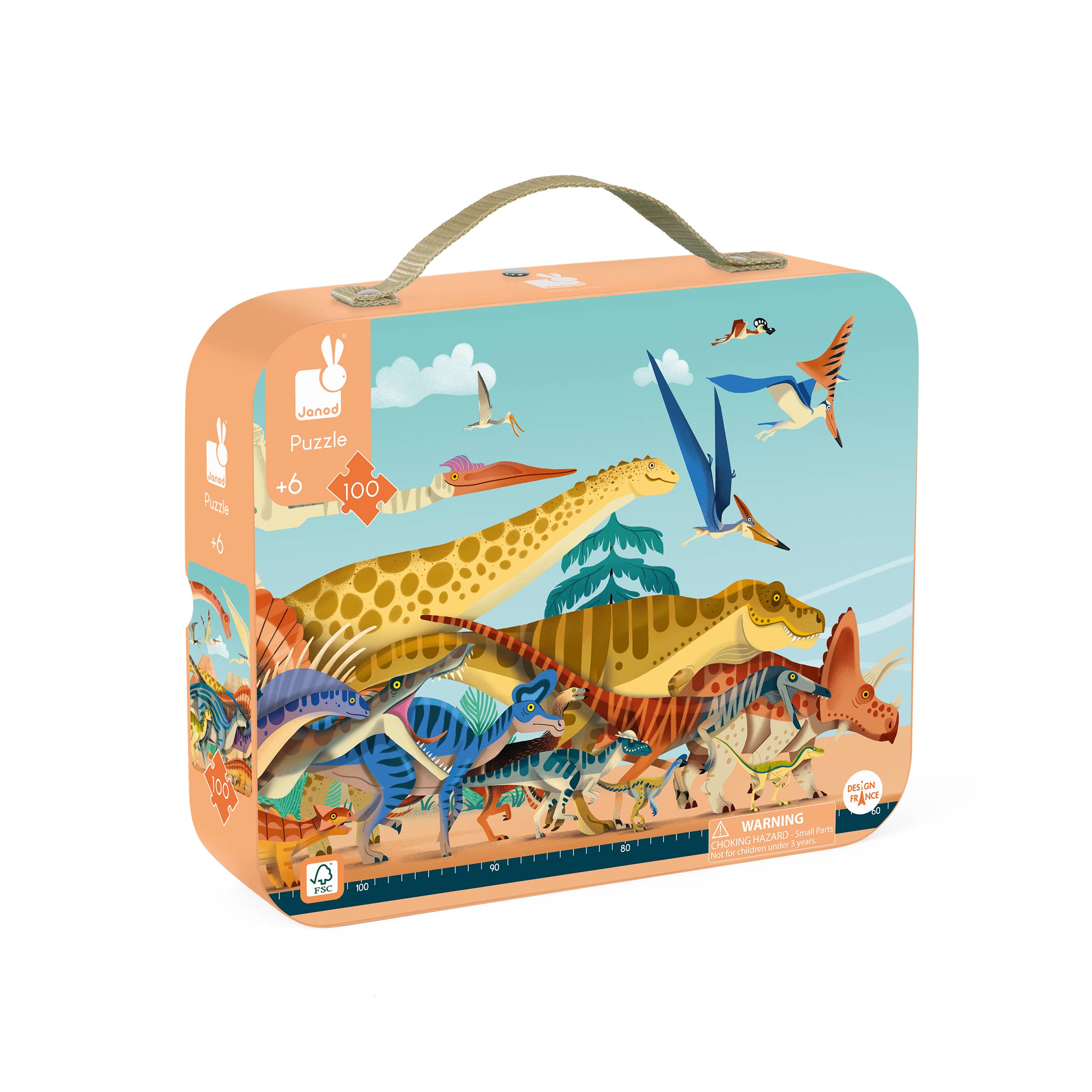 Dino | Panoramic Puzzle | 100 Pieces | Ages 6+