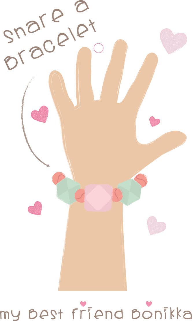 Mandy with Friendship Bracelet in Dusty Rose Dress