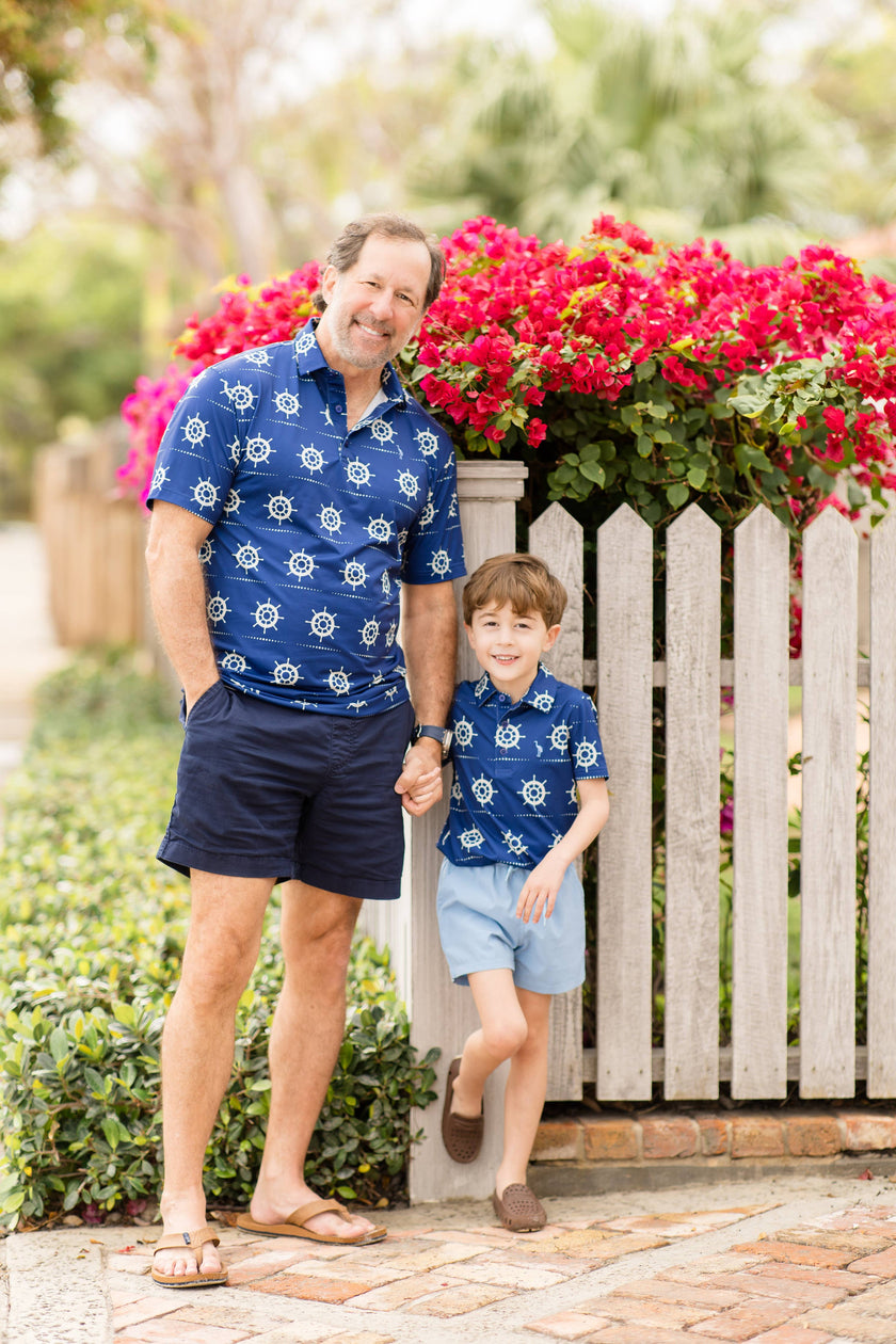 Boys Performance Polo | Nautical Navigator