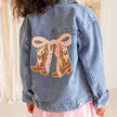 Cowgirl Cutie Patch Western Denim Jacket - Kids Clothing