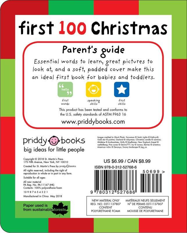 First 100 Christmas Words Board Book