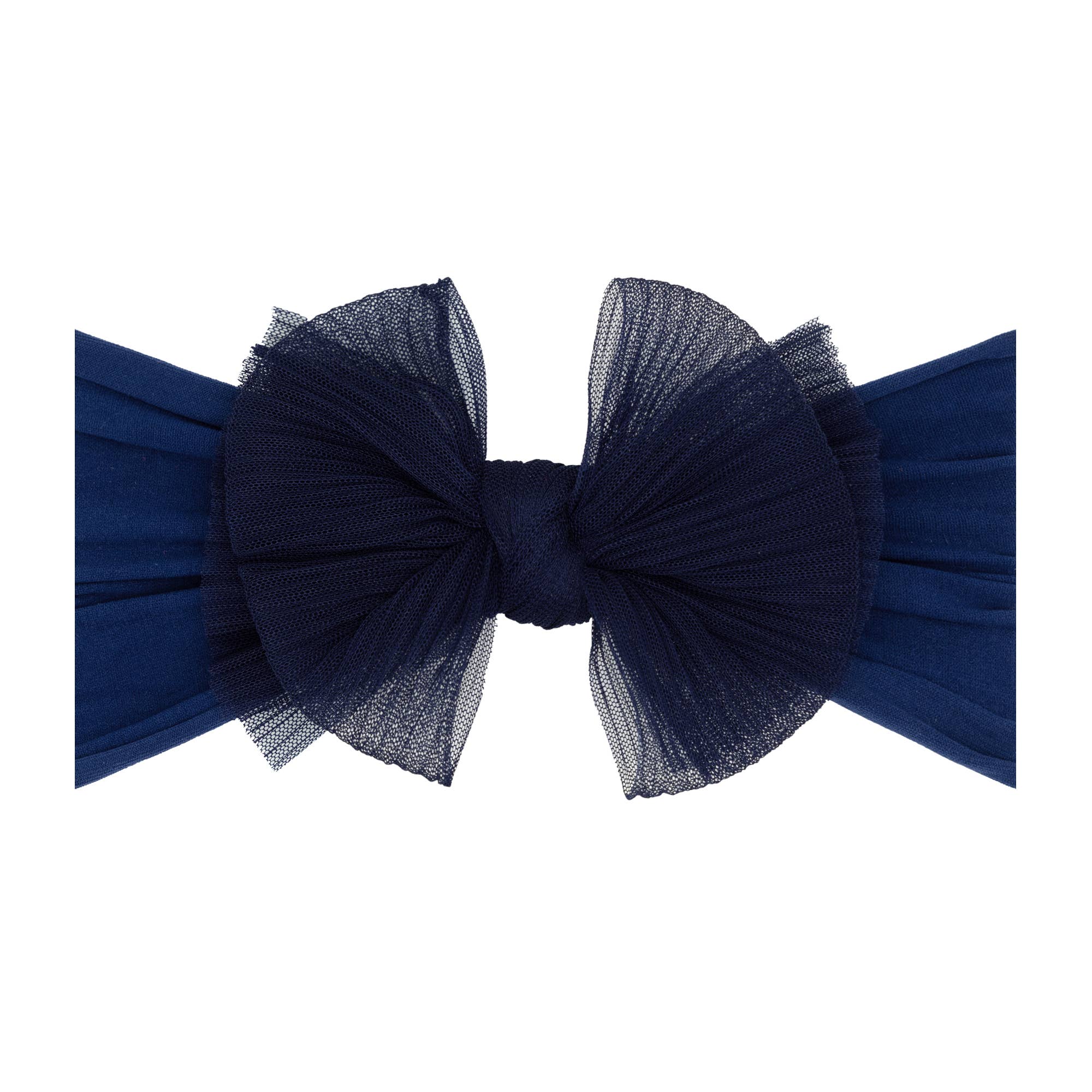 Baby Bling® Tulle FAB® soft nylon headband with tulle bow