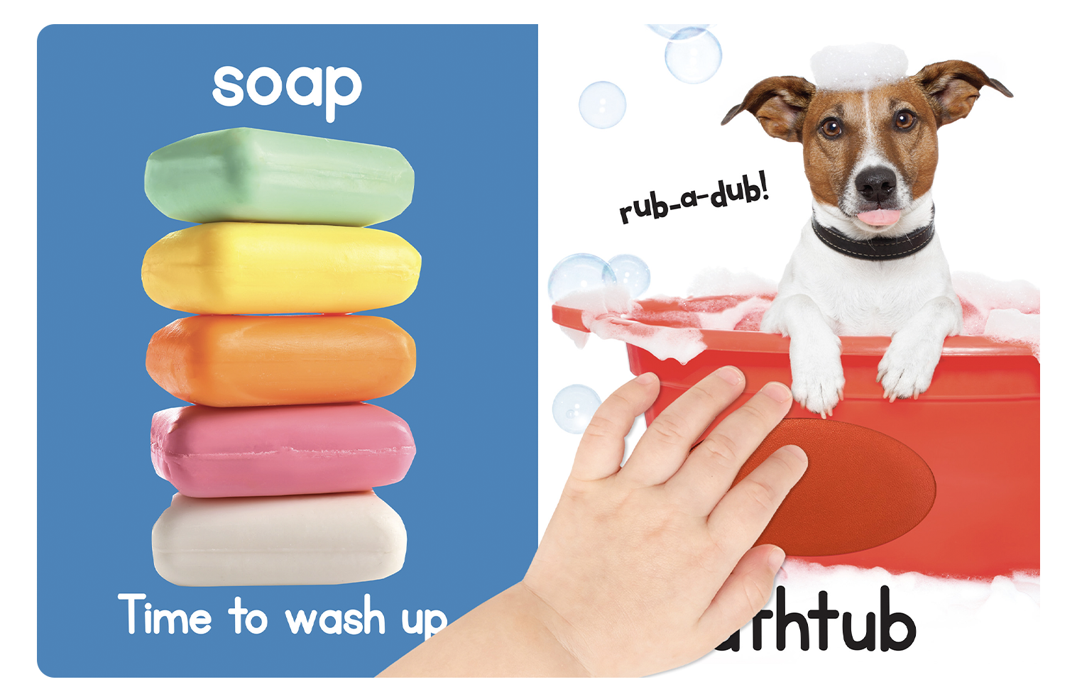Splish! Splash! Bath Time  -Touch and Feel Sensory Board Book