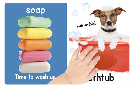 Splish! Splash! Bath Time  -Touch and Feel Sensory Board Book