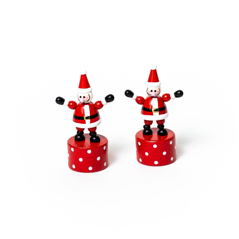 Santa & Reindeer Christmas Push Puppet