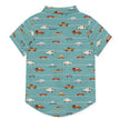 Boys Nile Blue Cars Short-Sleeve Button-Up