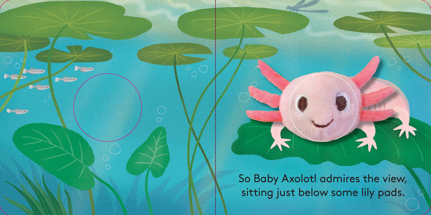 Finger Puppet Board Book- Baby Axolotl