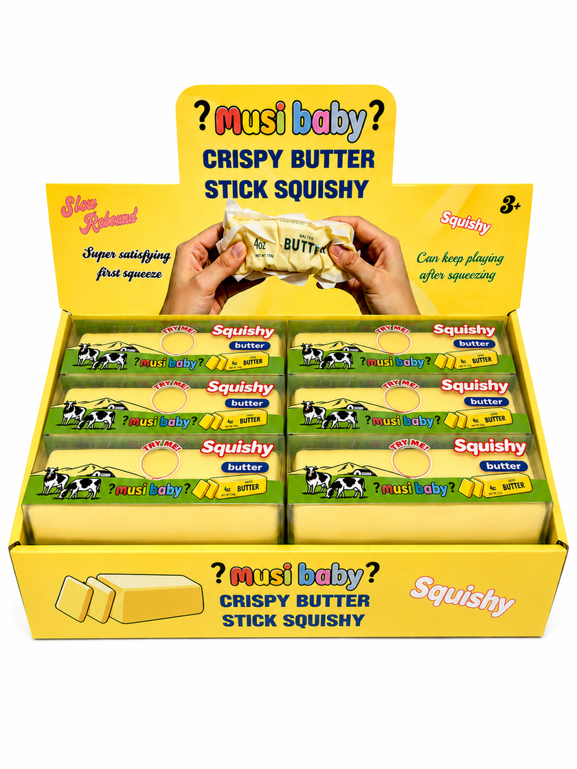 Crispy Butter Stick Squishy Toy Wax Coated