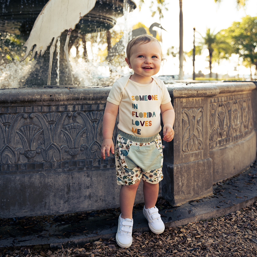 Someone in Florida Loves Me Baby Onesie