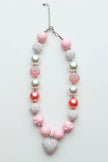 Chunky Pearl Heart Necklace
