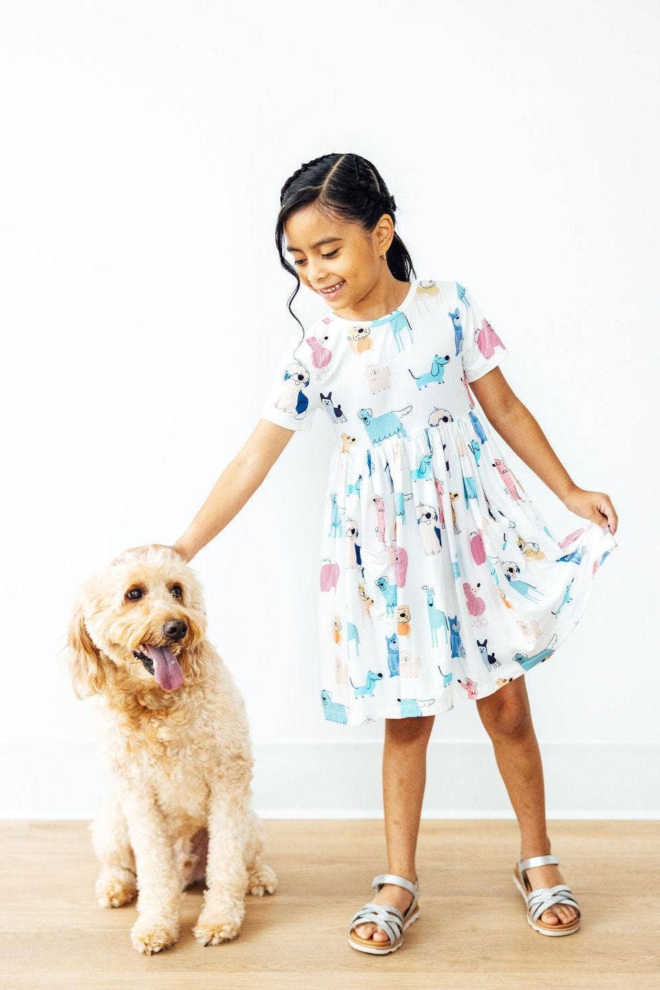 Puppy Pals S/S Pocket Twirl Dress