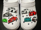 Pick your own Cars race cars shoe charms