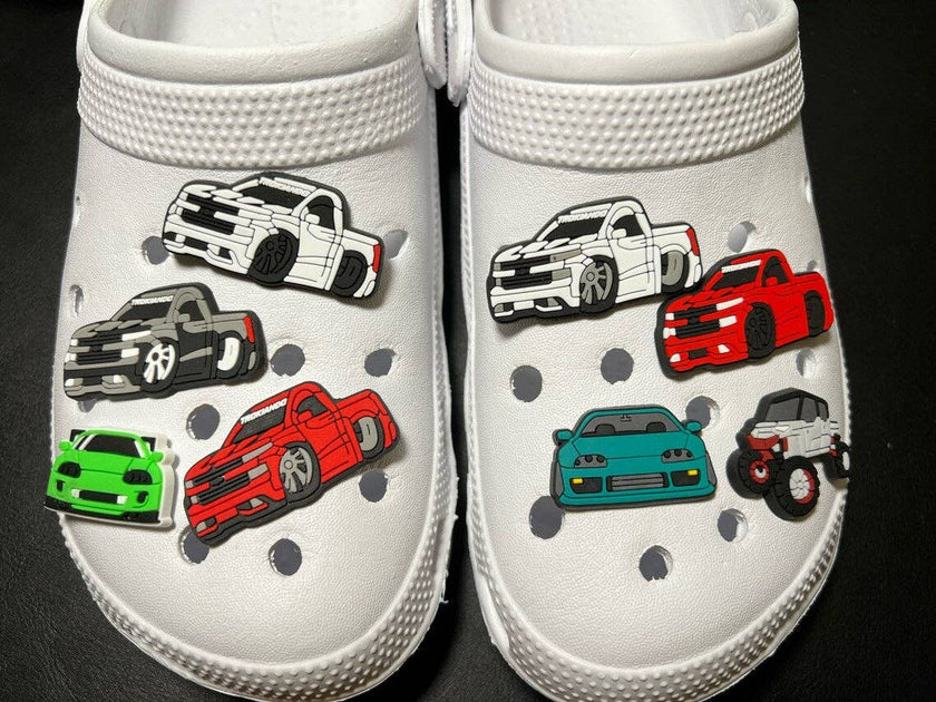 Pick your own Cars race cars shoe charms