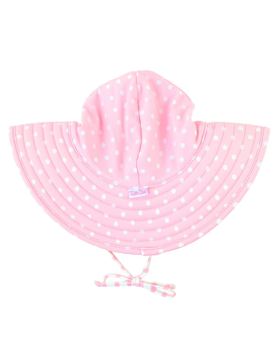 Girls Pink Polka Dot Swim Hat