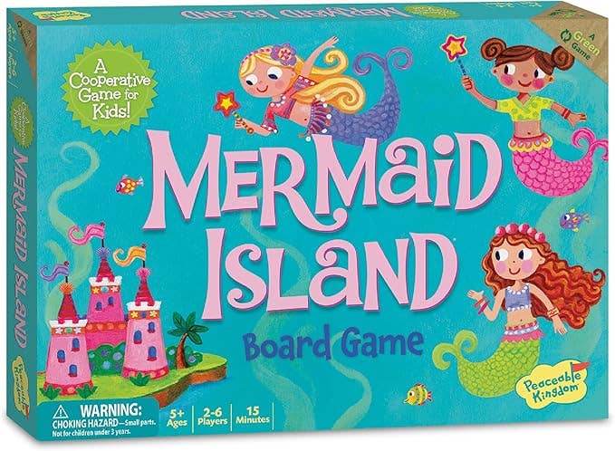 Mermaid Island Cooperative Board Game for Kids