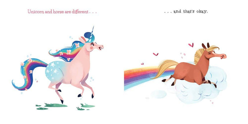 Unicorn and Horse are Friends Board Book