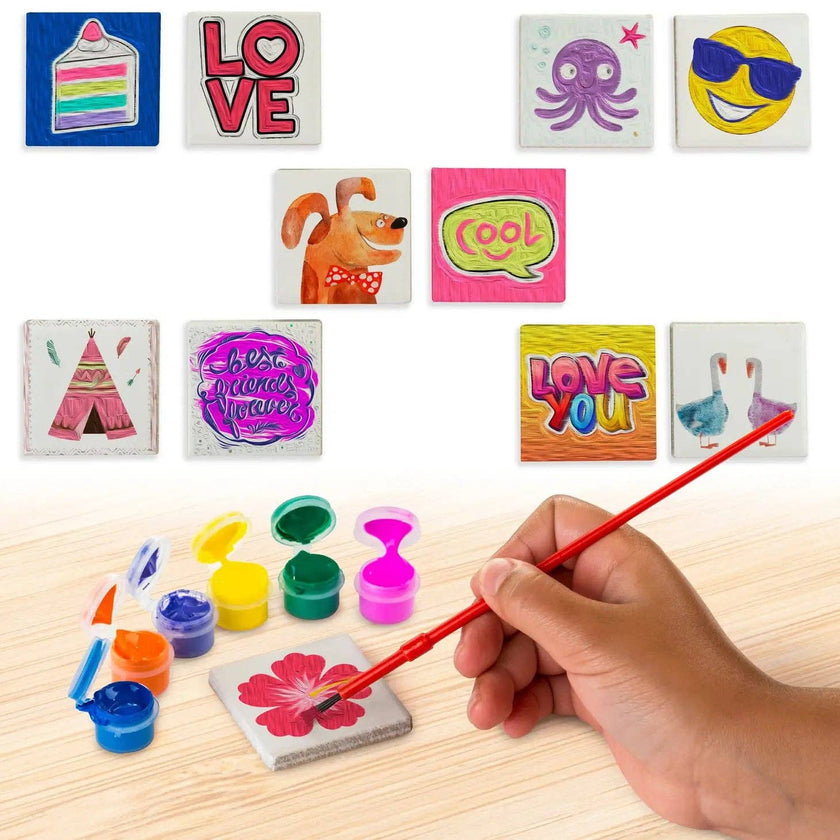Magnetic Mini Tile Art - Make Your Own Paint Art Craft Set Toy for Kids