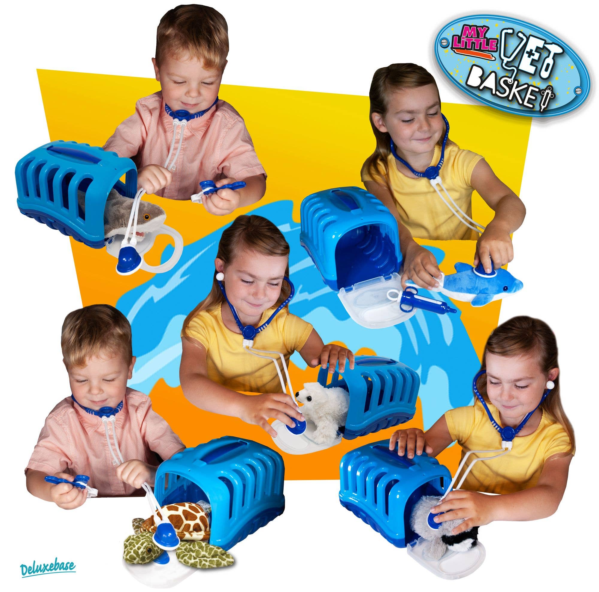 My Little Vet Basket - Sea Turtle Plush Set