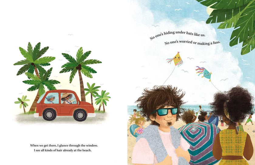 Beach Hair Hardcover Book