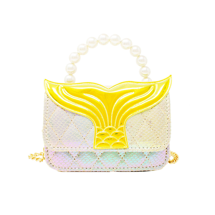 Mermaid Tail Pearl Handle Bag