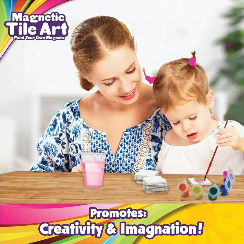 Magnetic Mini Tile Art - Make Your Own Paint Art Craft Set Toy for Kids