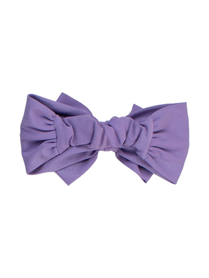 Girls Wisteria Purple Shimmer Swim + Active Bow Headband