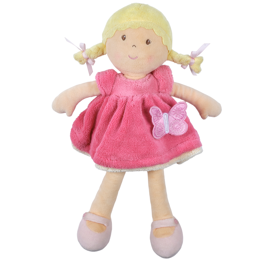 Ria Blonde Hair with Pink and White Dress W/ Display Box