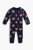 One-Piece Baby Pajamas Fox Friends Organic Cotton