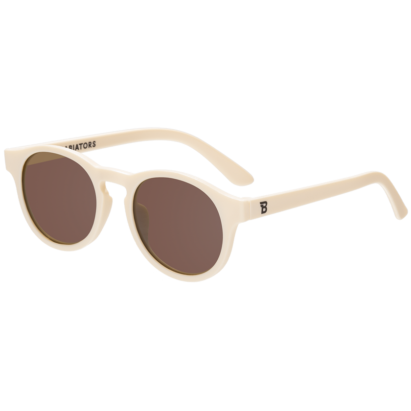 Baby &  Kids Sweet Cream Keyhole Sunglasses with Amber Lens