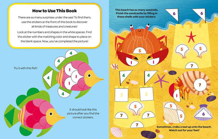 Crayola: Undersea Sticker by Number Activity Book