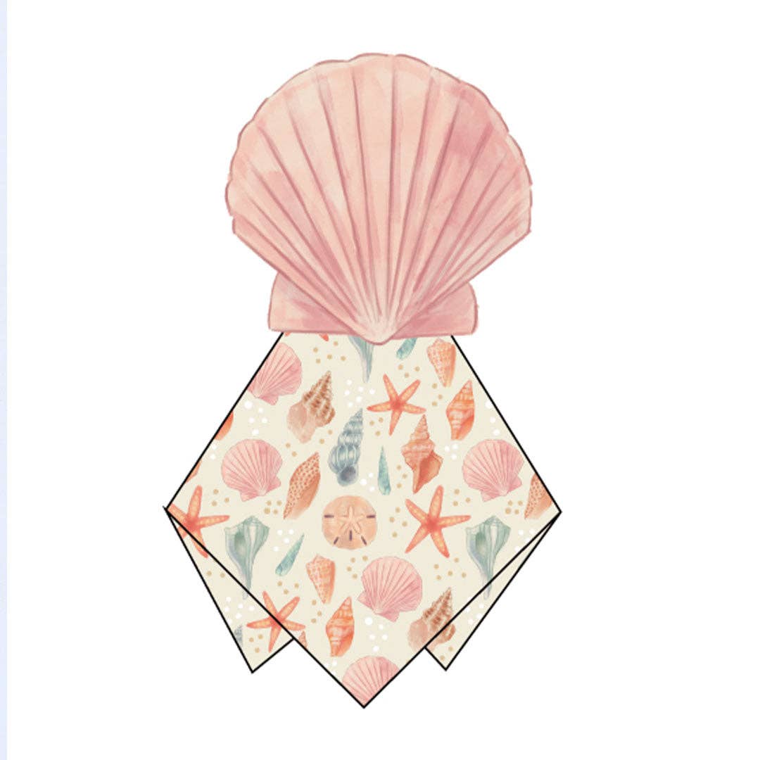 Sandy Seashells Shell Beachy Baby Bamboo Lovey Newborn Gift