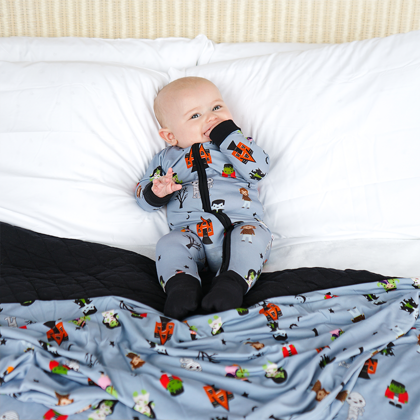 Monster Party Halloween Bamboo Pajamas Baby Clothes