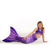 Paradise Purple Mermaid Tail + Monofin Set for kids, girls, teens, and women (pool toy)