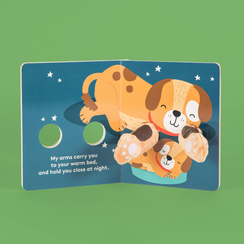 Finger Puppet Board Book- Hug Me Little Puppy