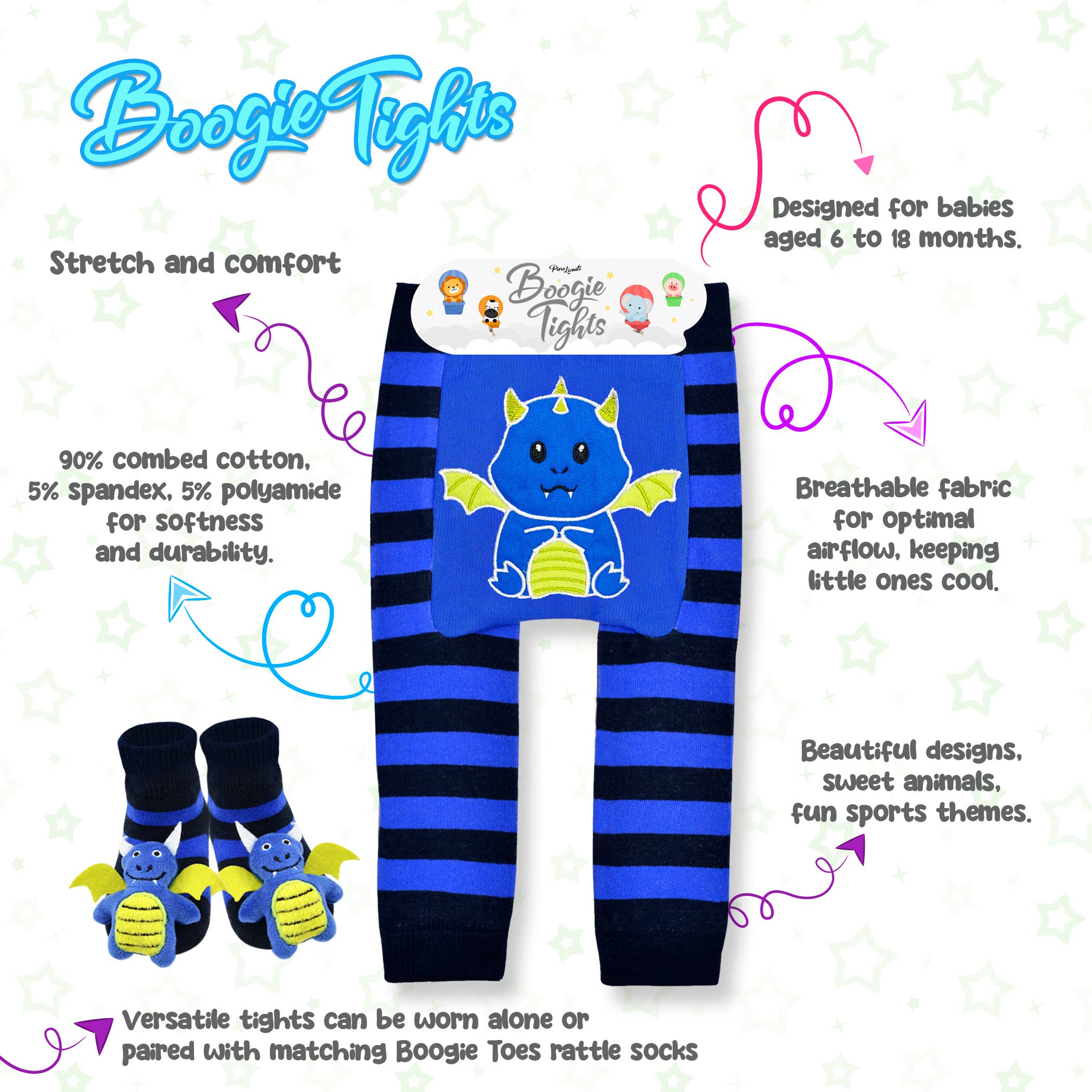 Seahorse Baby Boogie Tights