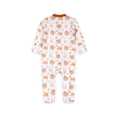 Forest Animals Baby Zippered Footie Jumpsuit -Organic Jersey