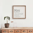 Mimi Definition Sign