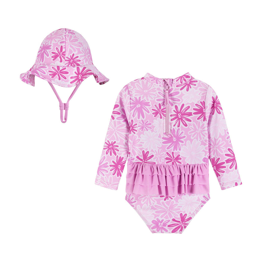 Infant Rashguard and Hat Set