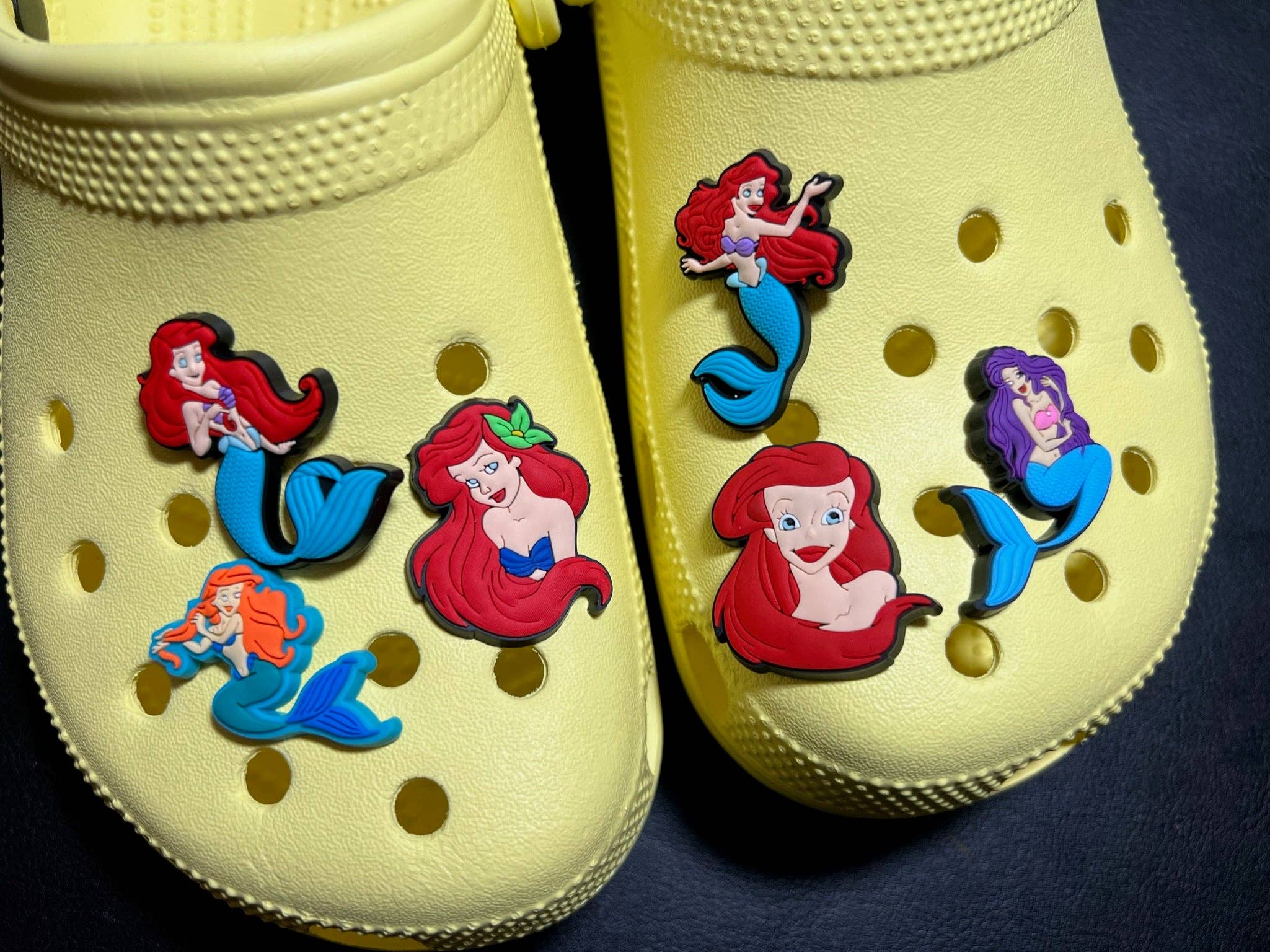LIttle Mermaid Princess Shoe Charms JuliesDecalDesign