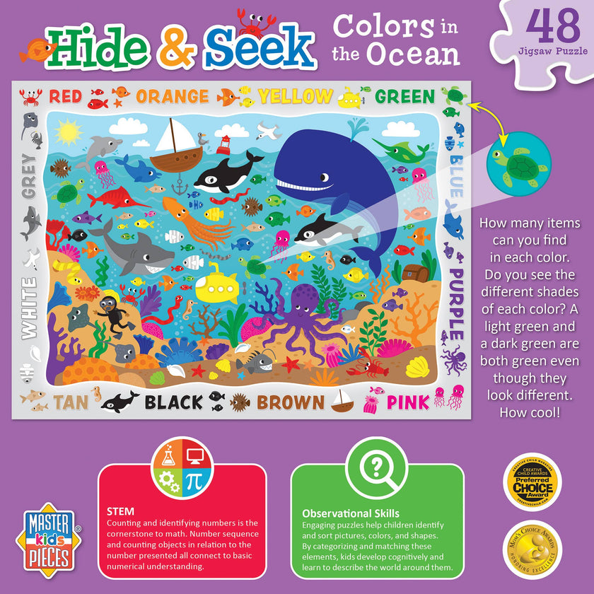 Hide & Seek - Colors in the Ocean 48 Piece Puzzle
