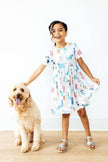 Puppy Pals S/S Pocket Twirl Dress