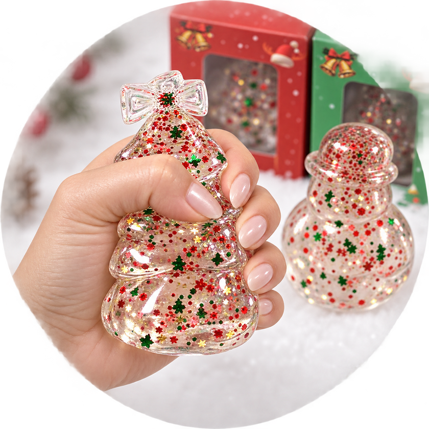 Christmas Glitter Maltose Sugar Squishy Toy