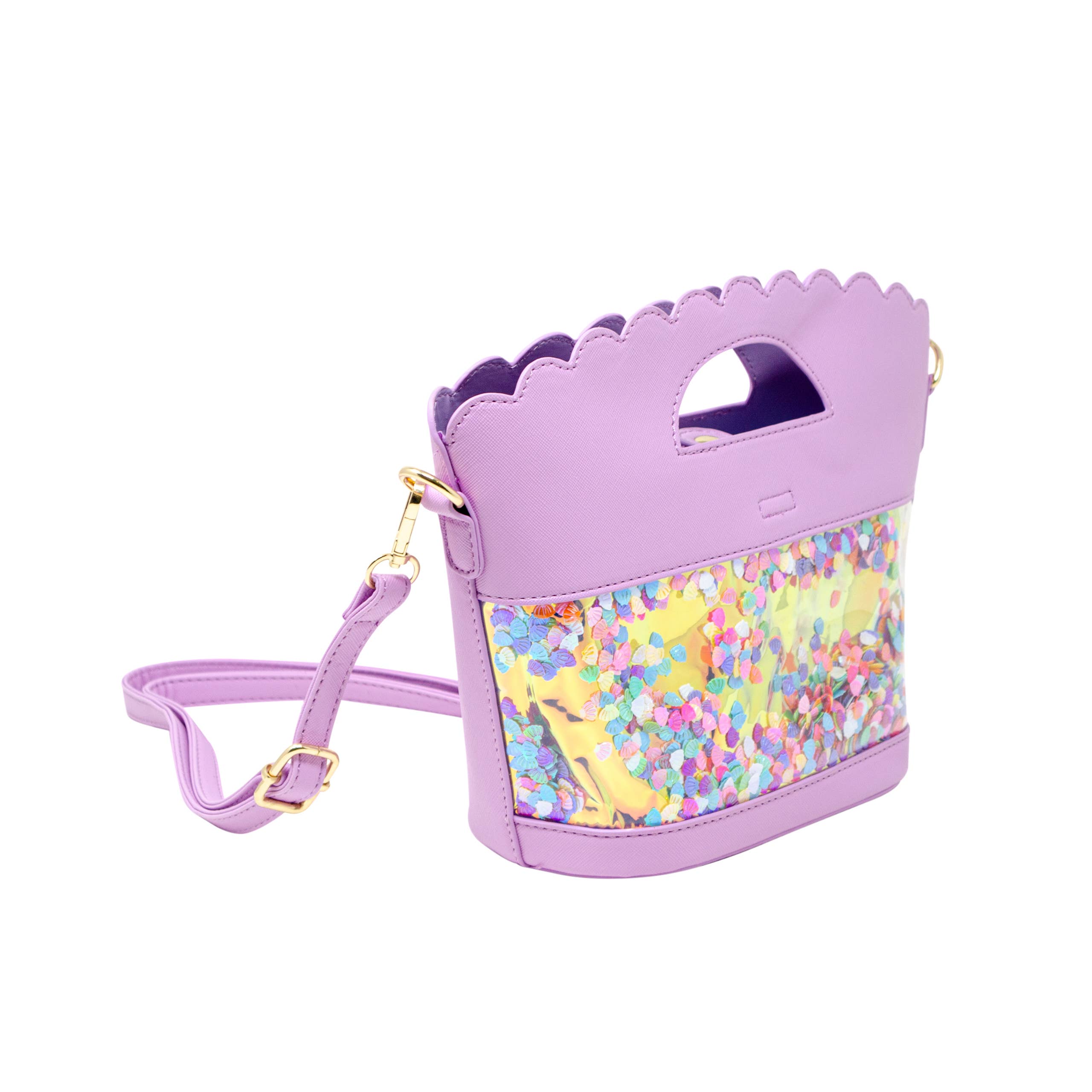 Girl's Little Mermaid Confetti Seashell Tote Bag